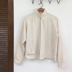 Vintage Mens Cream Sports Light Jacket Size M